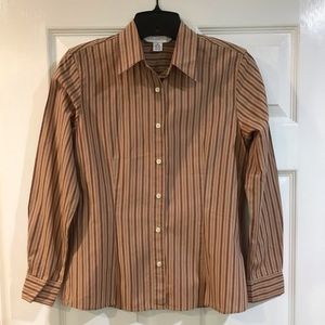 Petite Sophisticate Button Down Long Sleeves Shirt